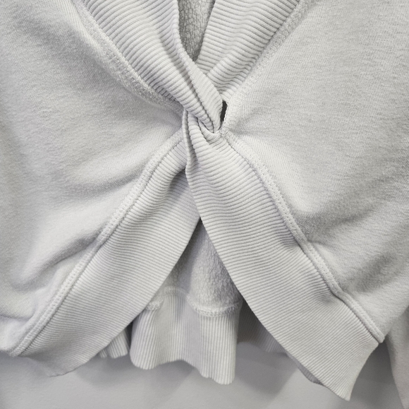 Aerie Offline Sweatshirt Twist Back Or Front White Small - Picture 3 of 6